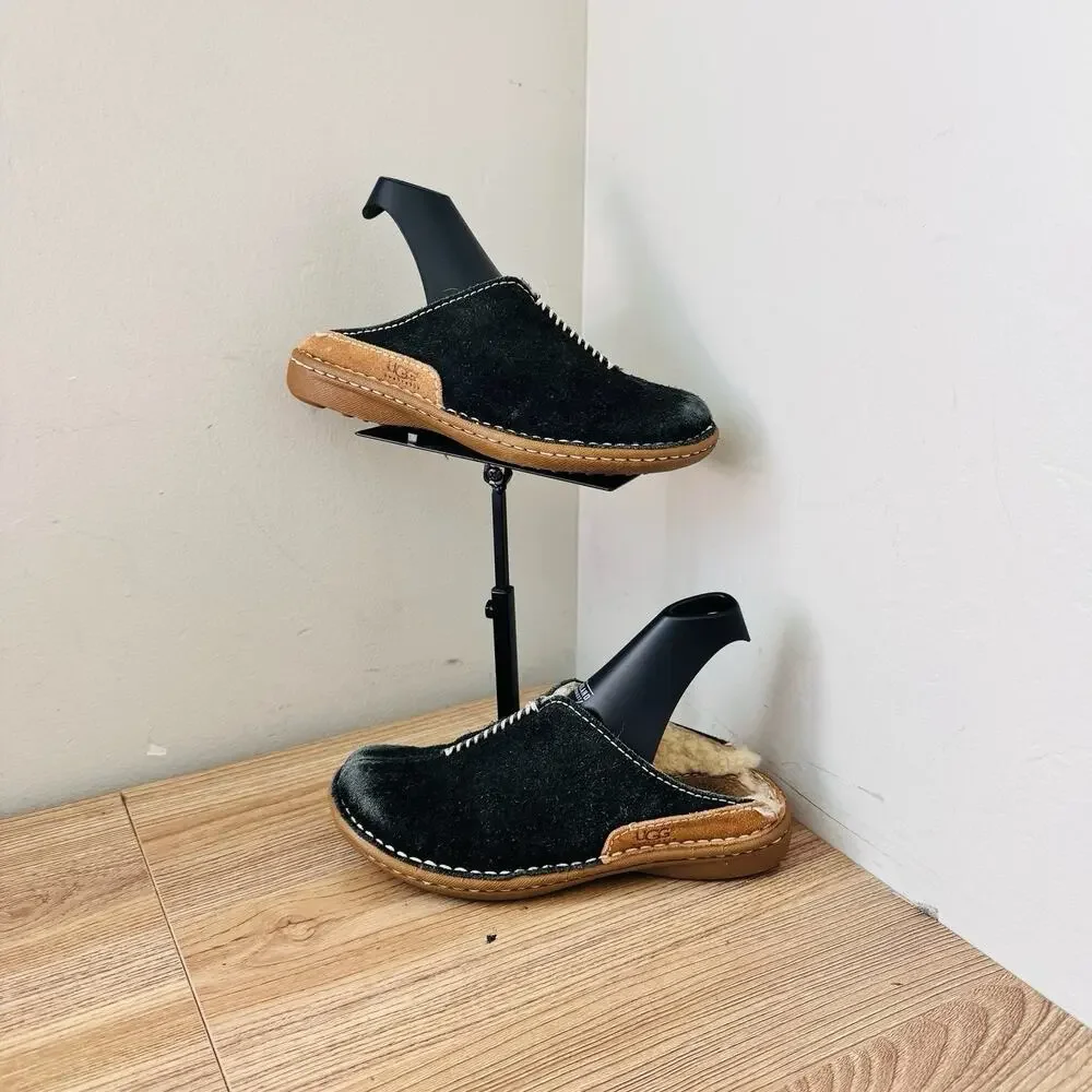 Ugg Kohala Black Suede Slide Slippers Girls Size 1